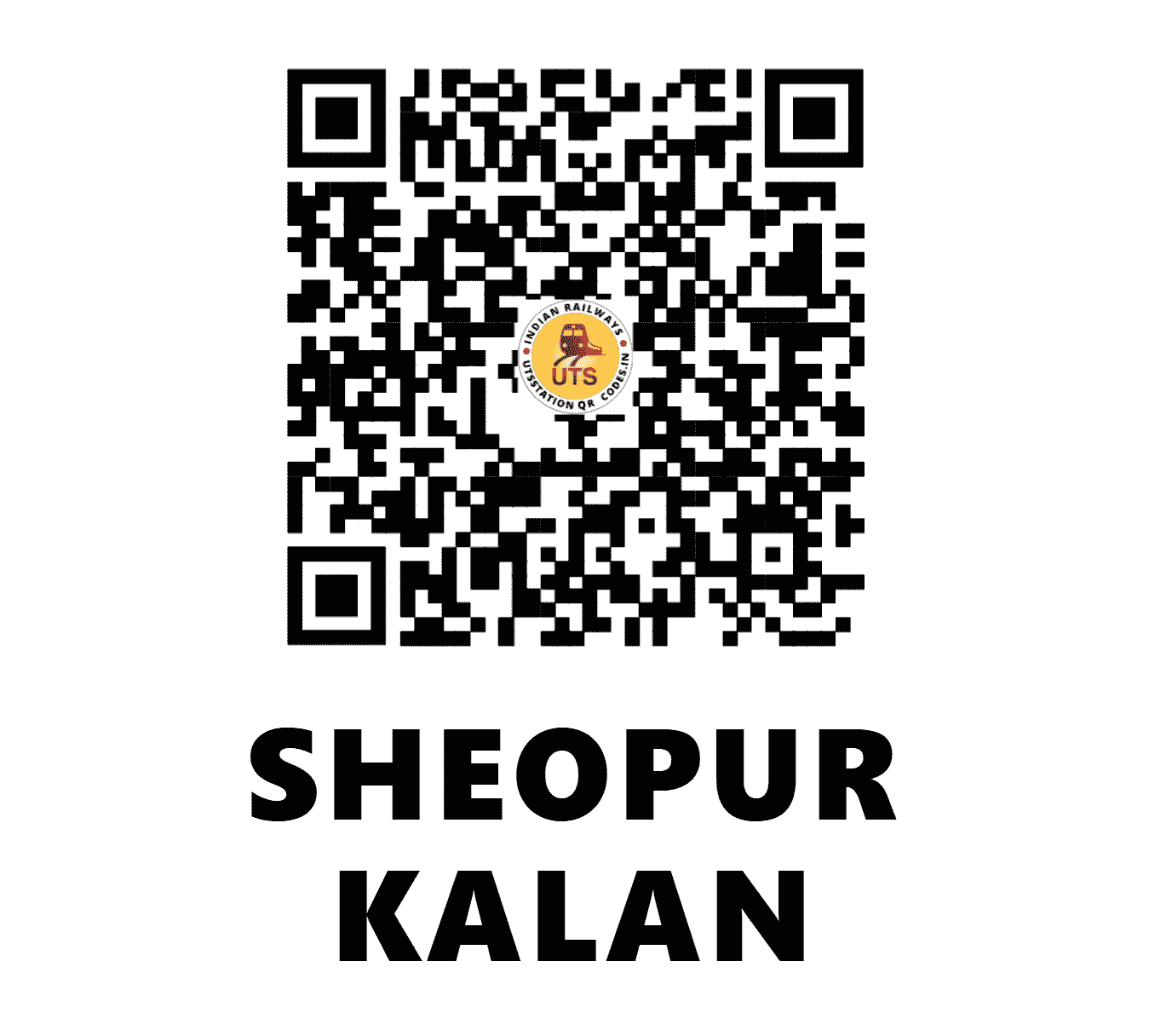 UTS QR Code for SHEOPUR KALAN - SOE (NC - MADHYA PRADESH)